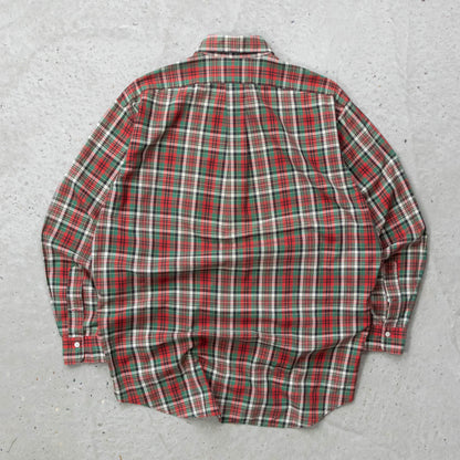Polo Ralph Lauren Crest Plaid Button Up Shirt – 90s (M)