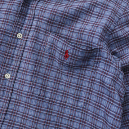 Polo Ralph Lauren Flannel Button Up Shirt - 90s (M)