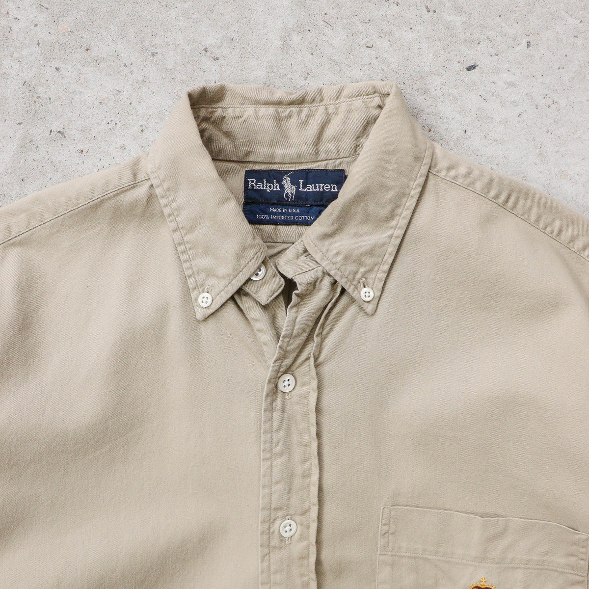 Polo Ralph Lauren Crest Button Up Shirt – 90s (M)