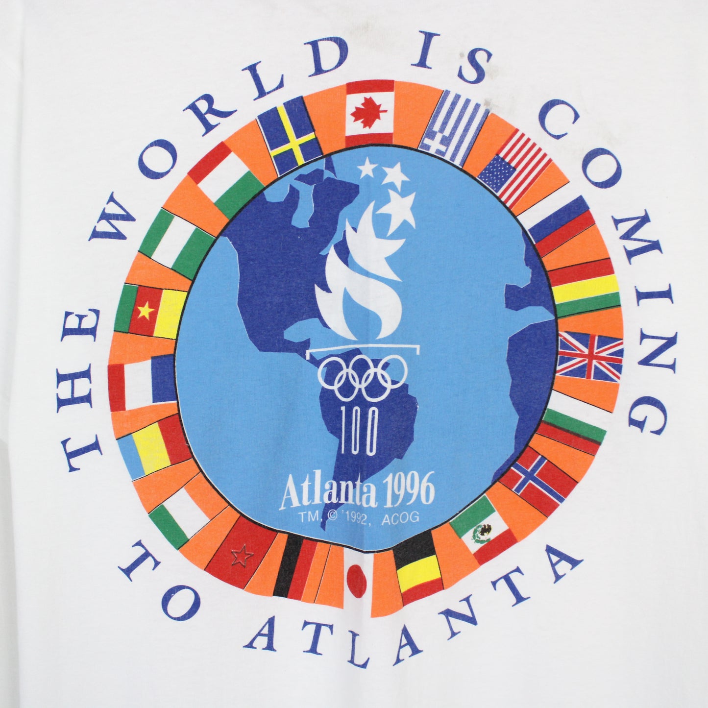 Vintage 1996 Atlanta Olympics Tee - M