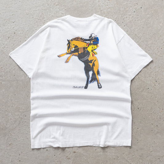 Vintage 90s Marlboro Wild West Rodeo Tee - XL