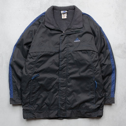 Vintage 90s Adidas Fleece Lined Heavy Jacket - L