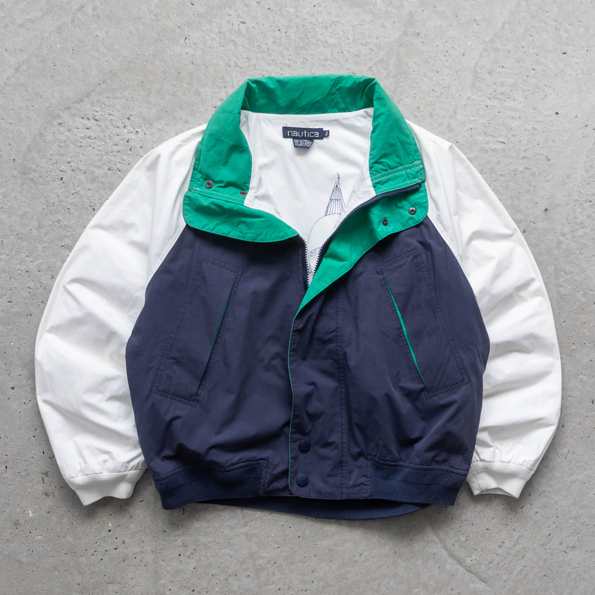 Nautica Colourblock Sailing Jacket - 90s (M)