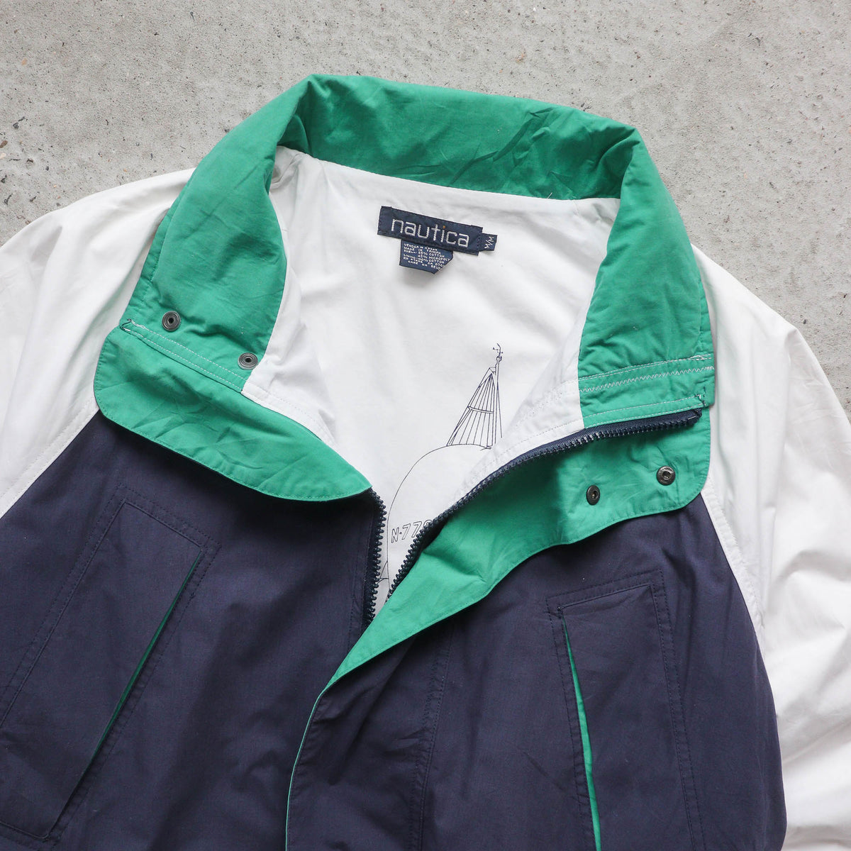 Nautica Colourblock Sailing Jacket - 90s (M)