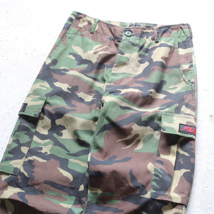 Vintage 90s FUBU Camo Cargo Pants - 28