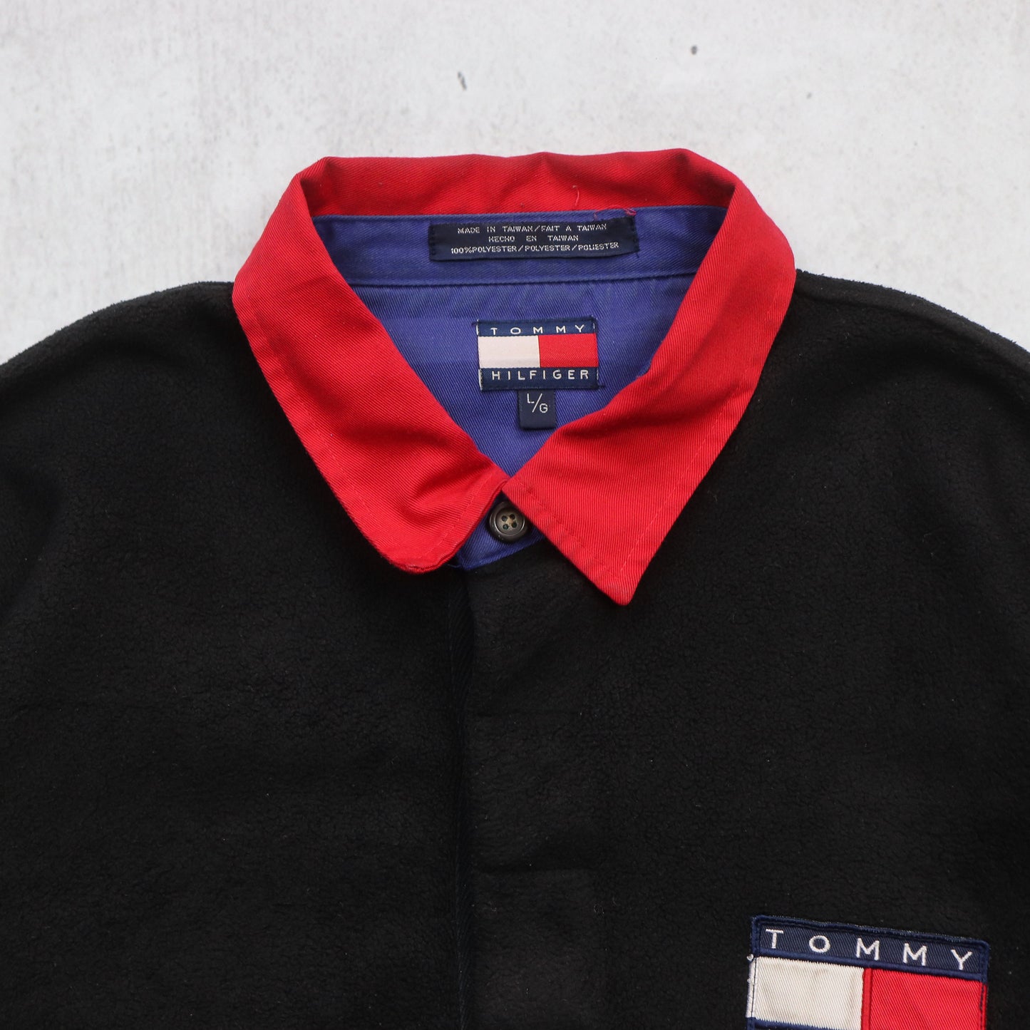 Vintage 90s Tommy Hilfiger Fleece Sweatshirt - L