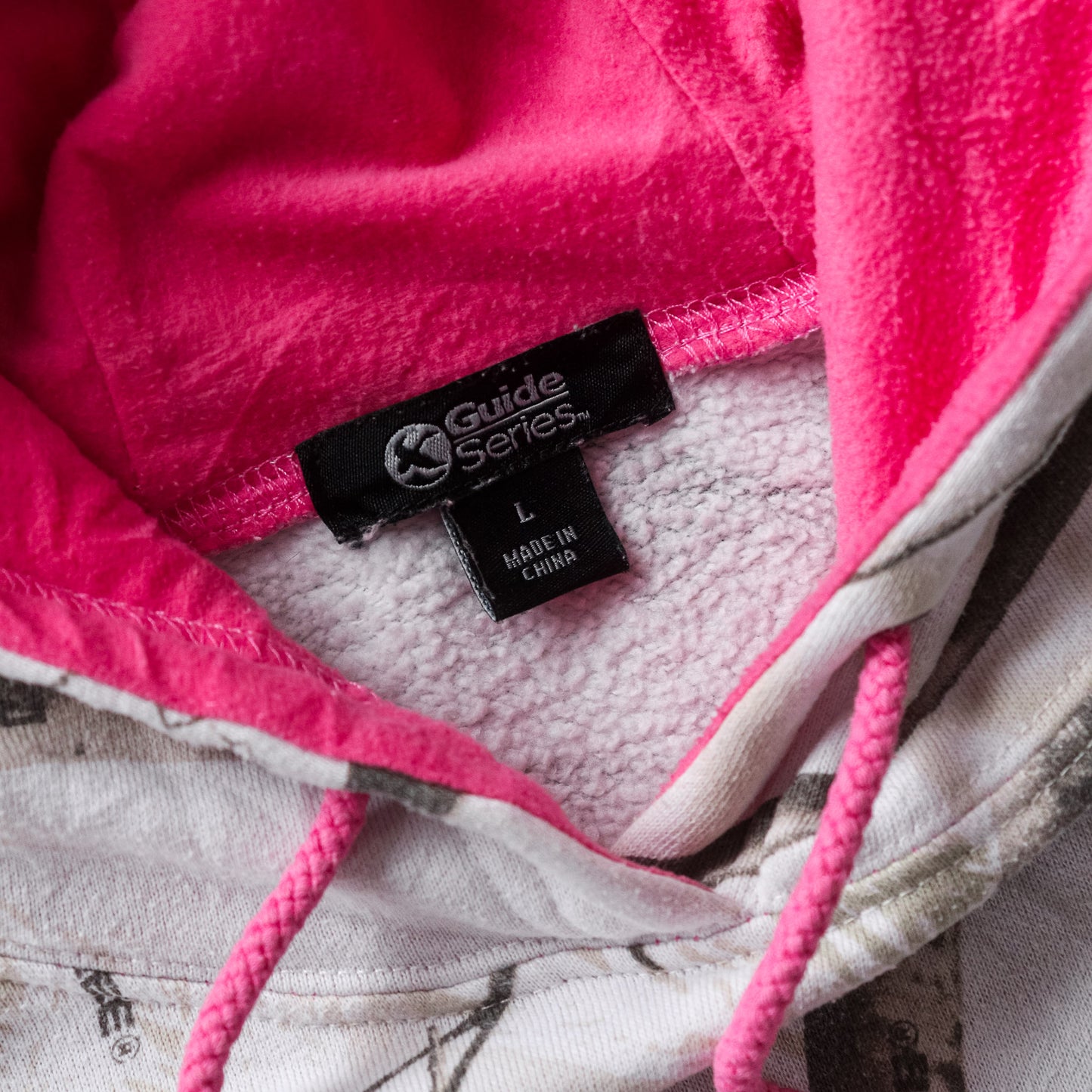 Vintage Realtree Snow Camo Hoodie - Women's L