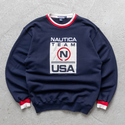 Nautica Competition Team USA Sweatshirt – 90s (XL)