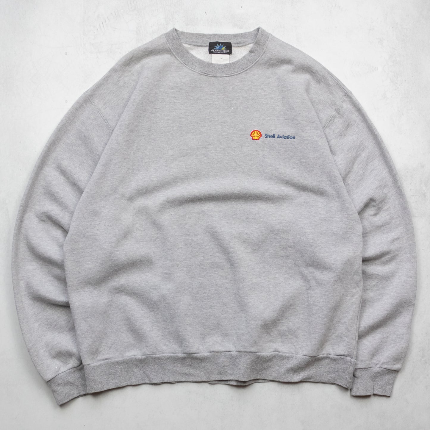 Vintage 90s Shell Aviation Sweatshirt - XL