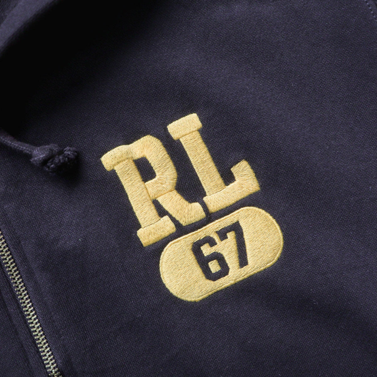Polo Ralph Lauren RL67 Zip-Up Hoodie - 90s (L)
