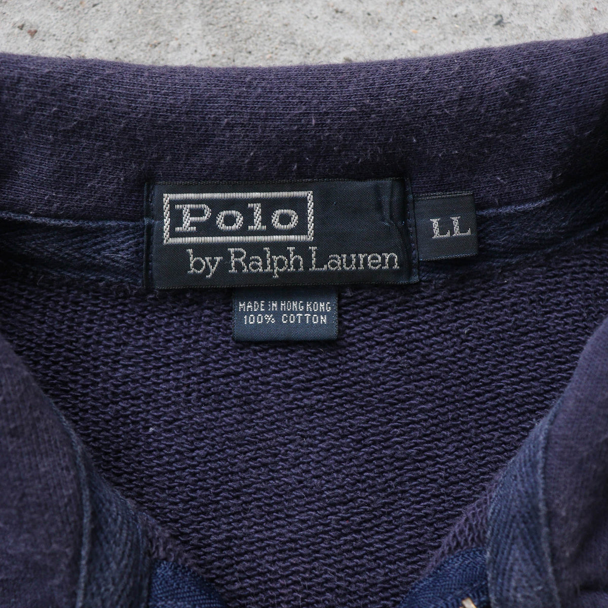 Polo Ralph Lauren P Logo 1/4 Zip Sweatshirt – 90s (L)