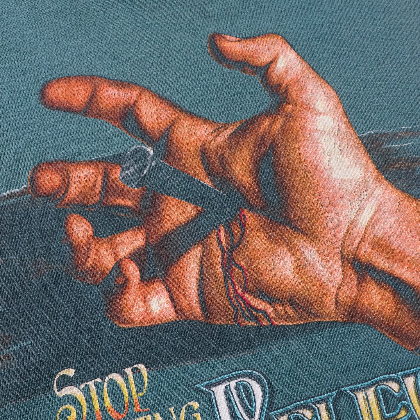 Vintage 90s Jesus Stop Doubting & Believe Tee - XXL - AL Vintage