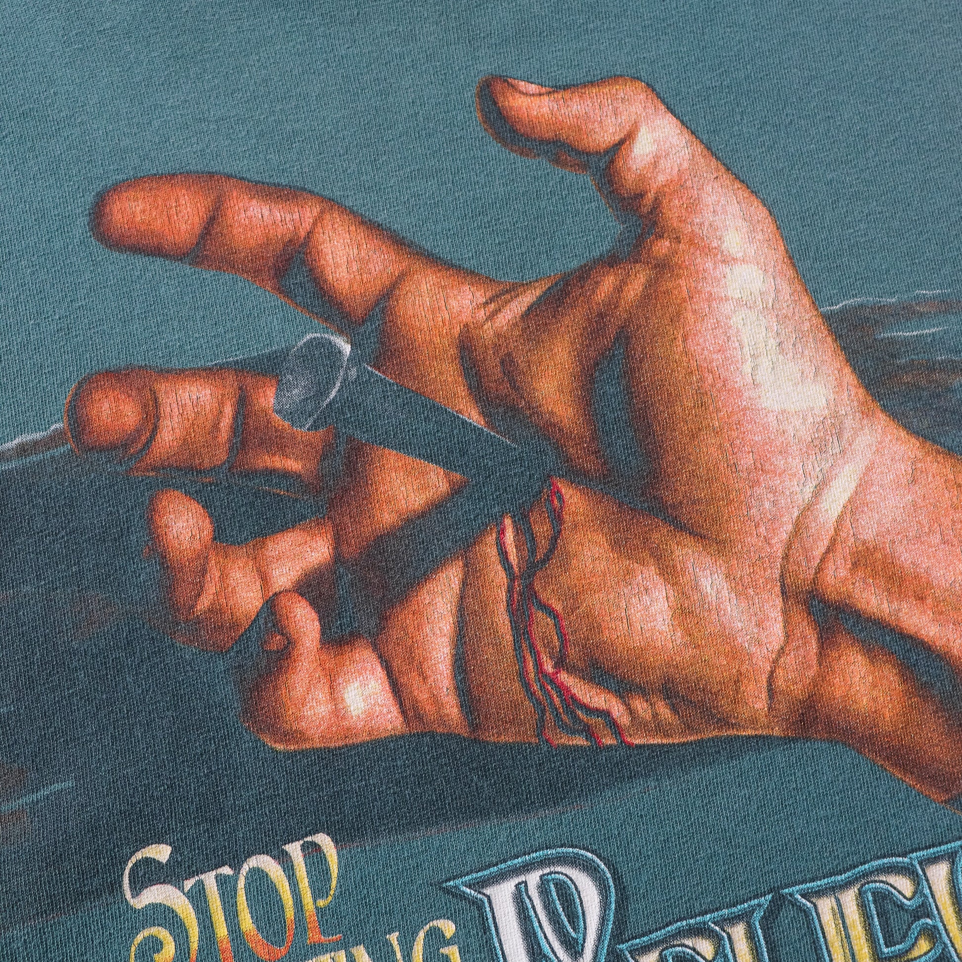 Vintage 90s Jesus Stop Doubting & Believe Tee - XXL - AL Vintage