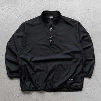 Nike Spellout 1/4 Zip Windbreaker Jacket - 2000s (XXL)
