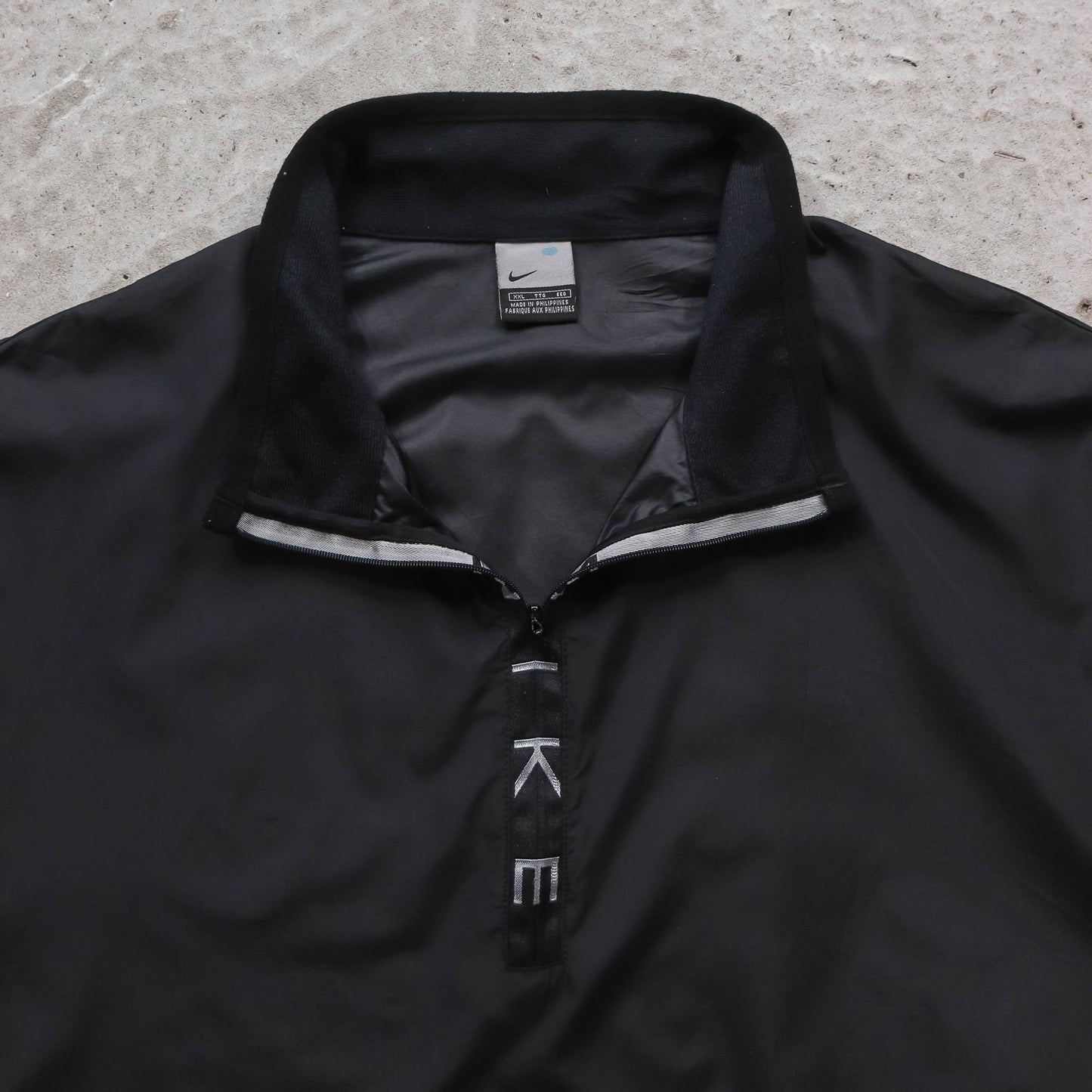 Nike Spellout 1/4 Zip Windbreaker Jacket - 2000s (XXL)