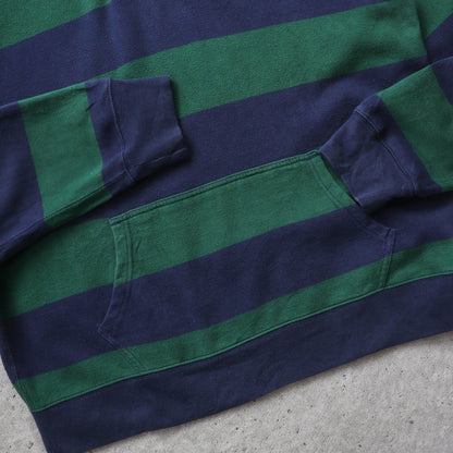 Polo Ralph Lauren Striped Rugby Hoodie - 2000s (L)