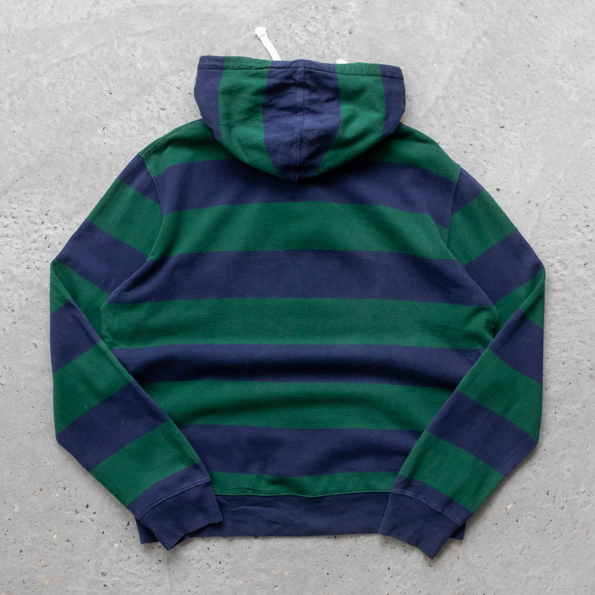 Polo Ralph Lauren Striped Rugby Hoodie - 2000s (L)