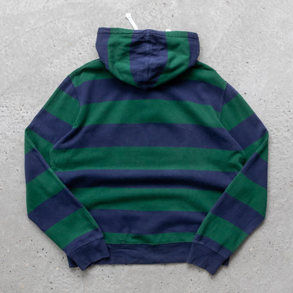 Polo Ralph Lauren Striped Rugby Hoodie - 2000s (L)