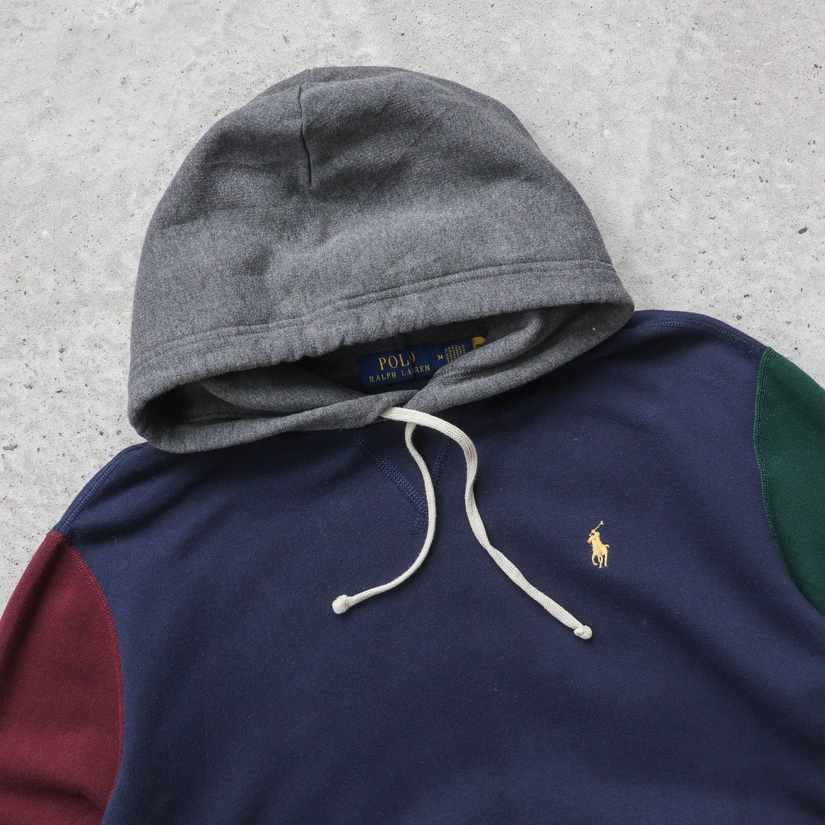 Polo Ralph Lauren Colour Block Hoodie – 2000s (M)
