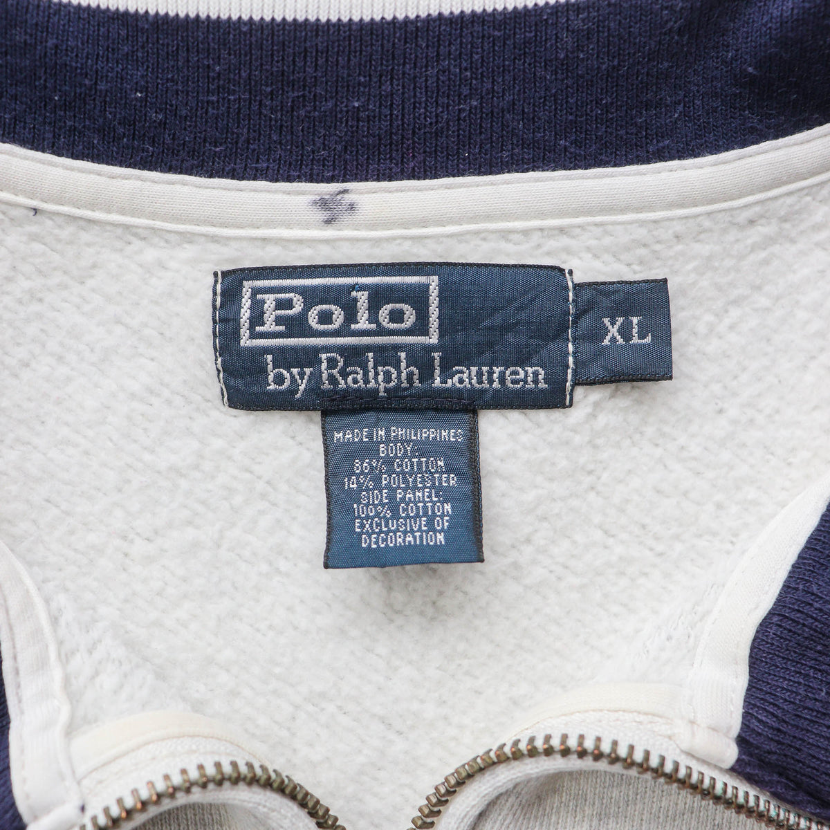 Polo Ralph Lauren P-Wing 1/4 Zip Sweatshirt - 90s (XL)