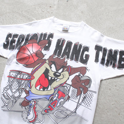 Vintage 1992 Taz Basketball Looney Tunes Tee - L