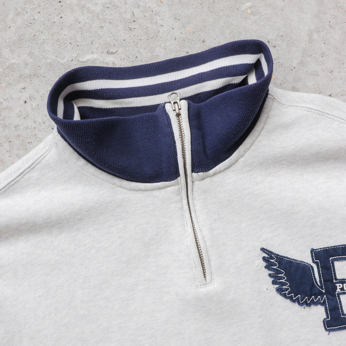Polo Ralph Lauren P-Wing 1/4 Zip Sweatshirt - 90s (XL)