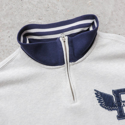 Polo Ralph Lauren P-Wing 1/4 Zip Sweatshirt - 90s (XL)