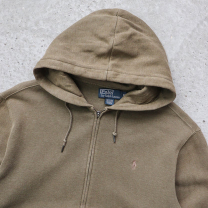 Polo Ralph Lauren Ribbed Zip-Up Hoodie – 2000s (M)