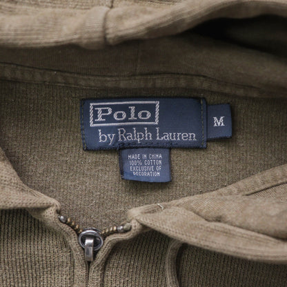 Polo Ralph Lauren Ribbed Zip-Up Hoodie – 2000s (M)
