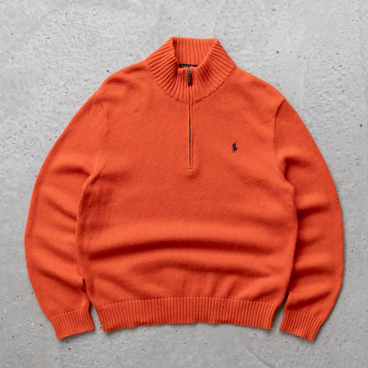 Polo Ralph Lauren 1/4 Zip Knit Sweater - 2000s (L)