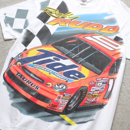 Vintage 90s Ricky Rudd NASCAR AOP Tee - XL