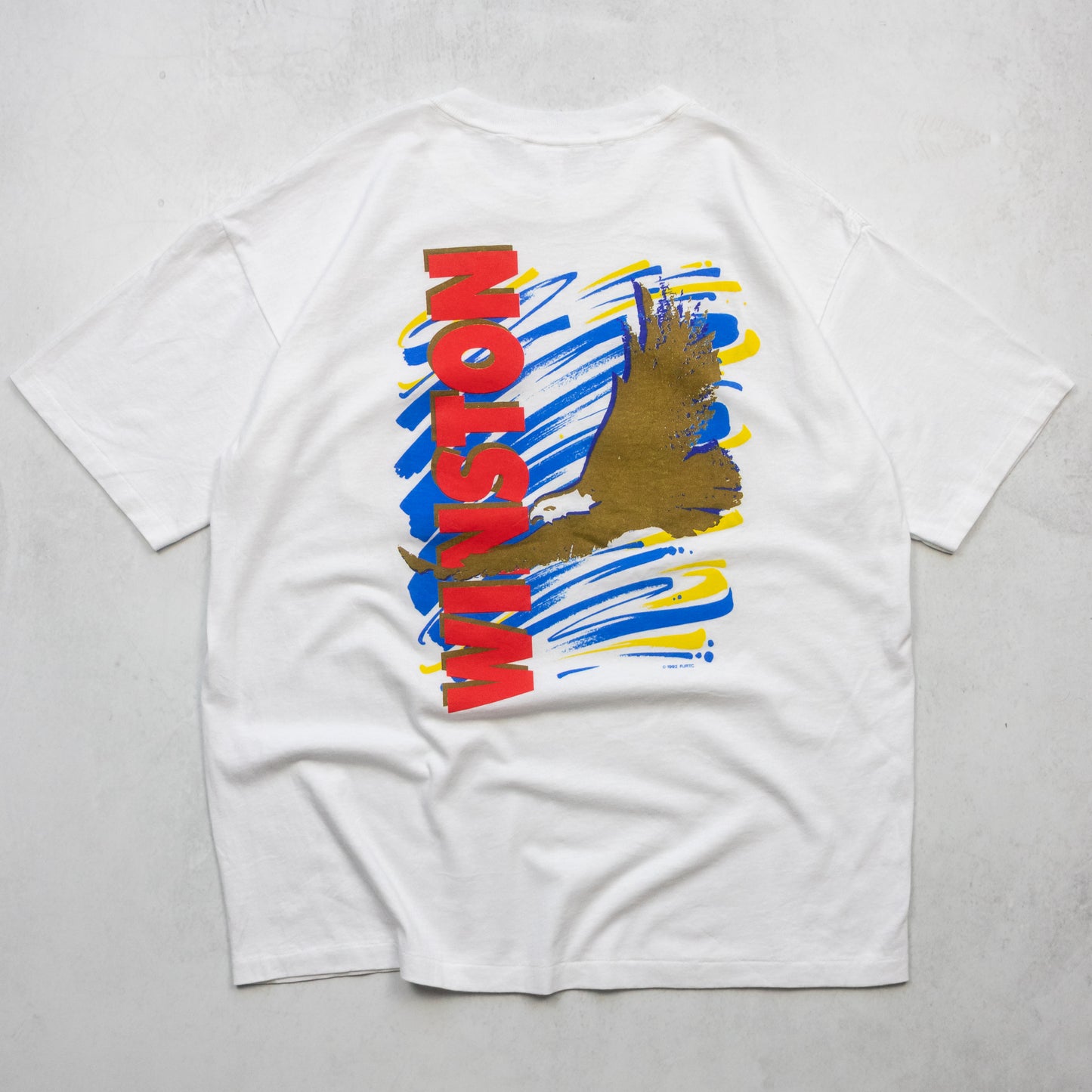 Vintage 1992 Winston Cigarettes Thats Worth A Winston Pocket Tee - XL