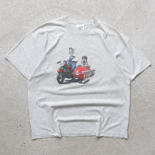 Wallace & Gromit Motorcycle Tee – 1989 (XL)