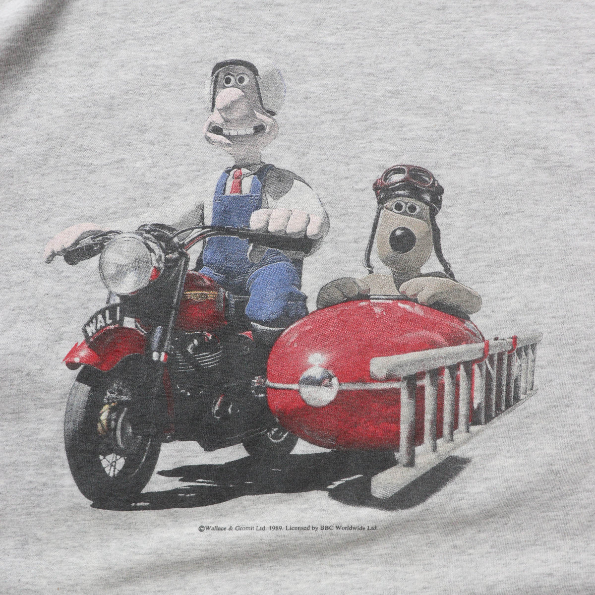 Wallace & Gromit Motorcycle Tee – 1989 (XL)