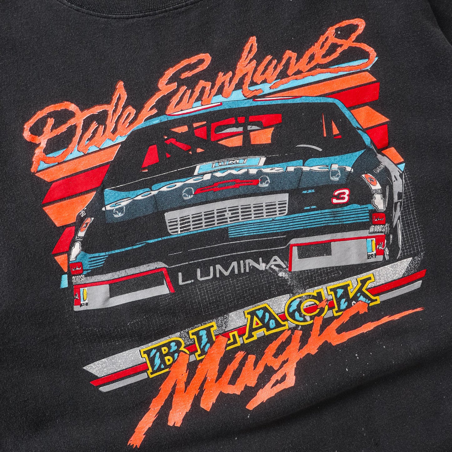 Vintage 1988 Dale Earnhardt Black Magic NASCAR Tee - L - AL Vintage