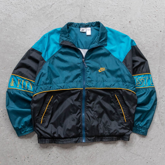 Nike Sports & Fitness Embroidered Windbreaker Jacket - 90s (M) - AL Vintage