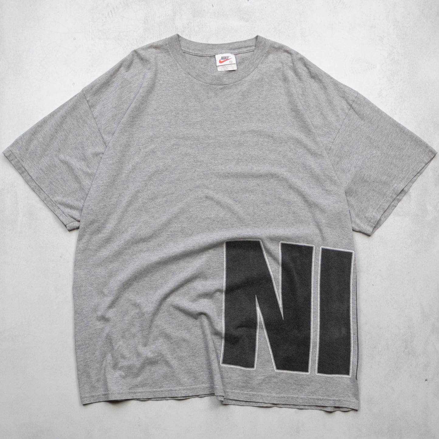 Vintage 90s Nike Spellout Wrap Around Tee - XXL