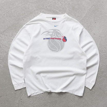 Nike Detroit Pistons Longsleeve NBA Tee - 2000s (M)