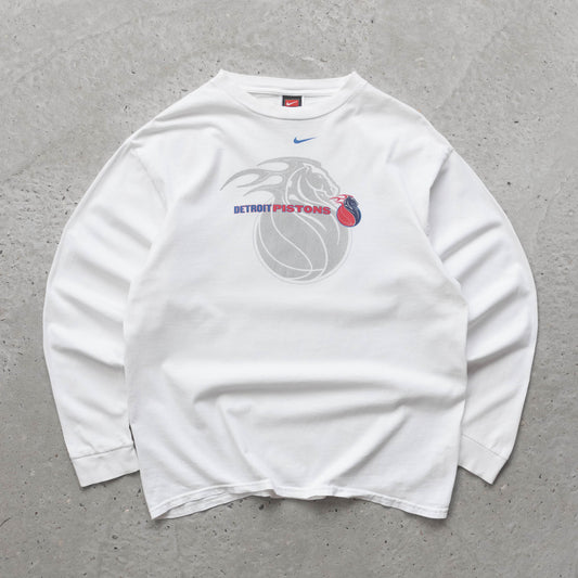 Nike Detroit Pistons Longsleeve NBA Tee - 2000s (M)