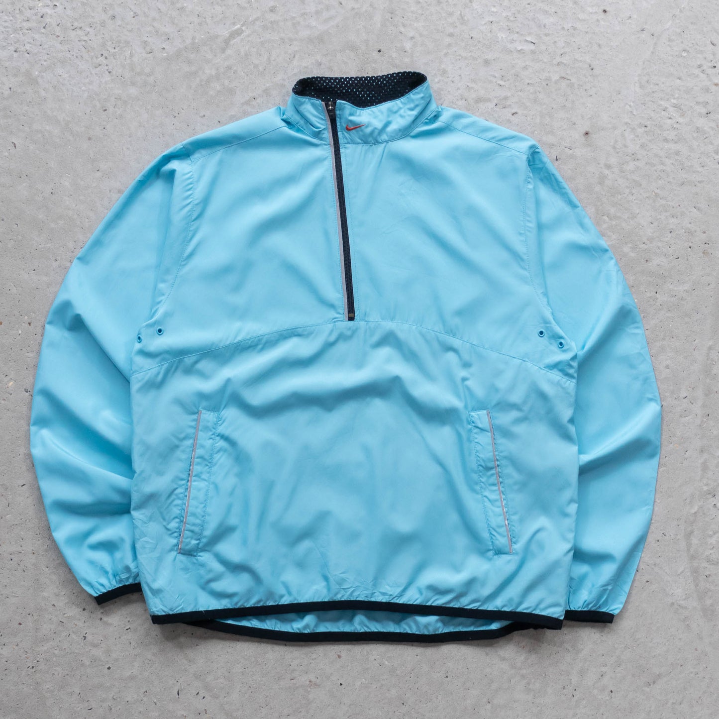 Nike Mini Swoosh 1/2 Zip Windbreaker Jacket - 2000s (Women's L)