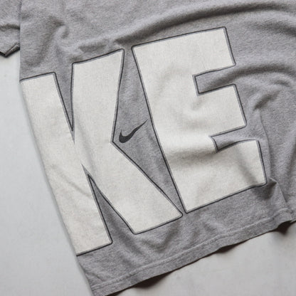 Vintage 90s Nike Spellout Wrap Around Tee - XXL