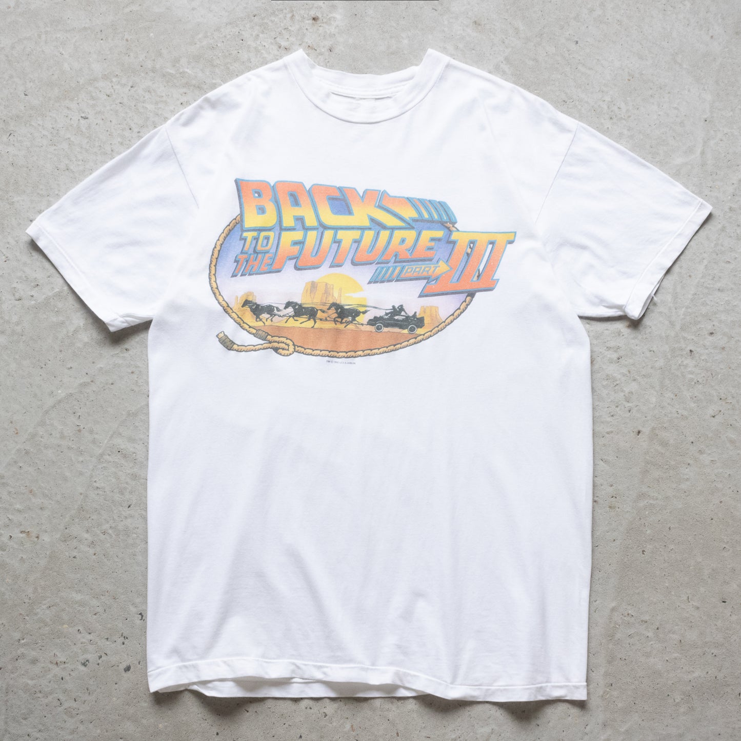 Vintage 1990 Back to The Future 3 Promo Tee - L