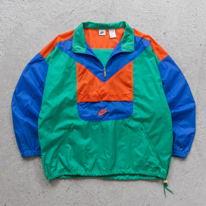 Nike Colourblock 1/4 Zip Windbreaker Jacket - 90s (XL)