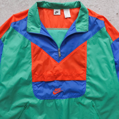 Nike Colourblock 1/4 Zip Windbreaker Jacket - 90s (XL)