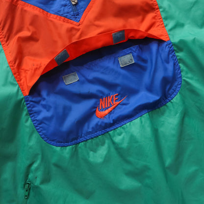 Nike Colourblock 1/4 Zip Windbreaker Jacket - 90s (XL)