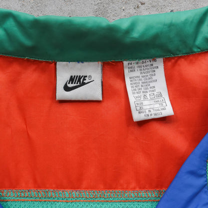 Nike Colourblock 1/4 Zip Windbreaker Jacket - 90s (XL)
