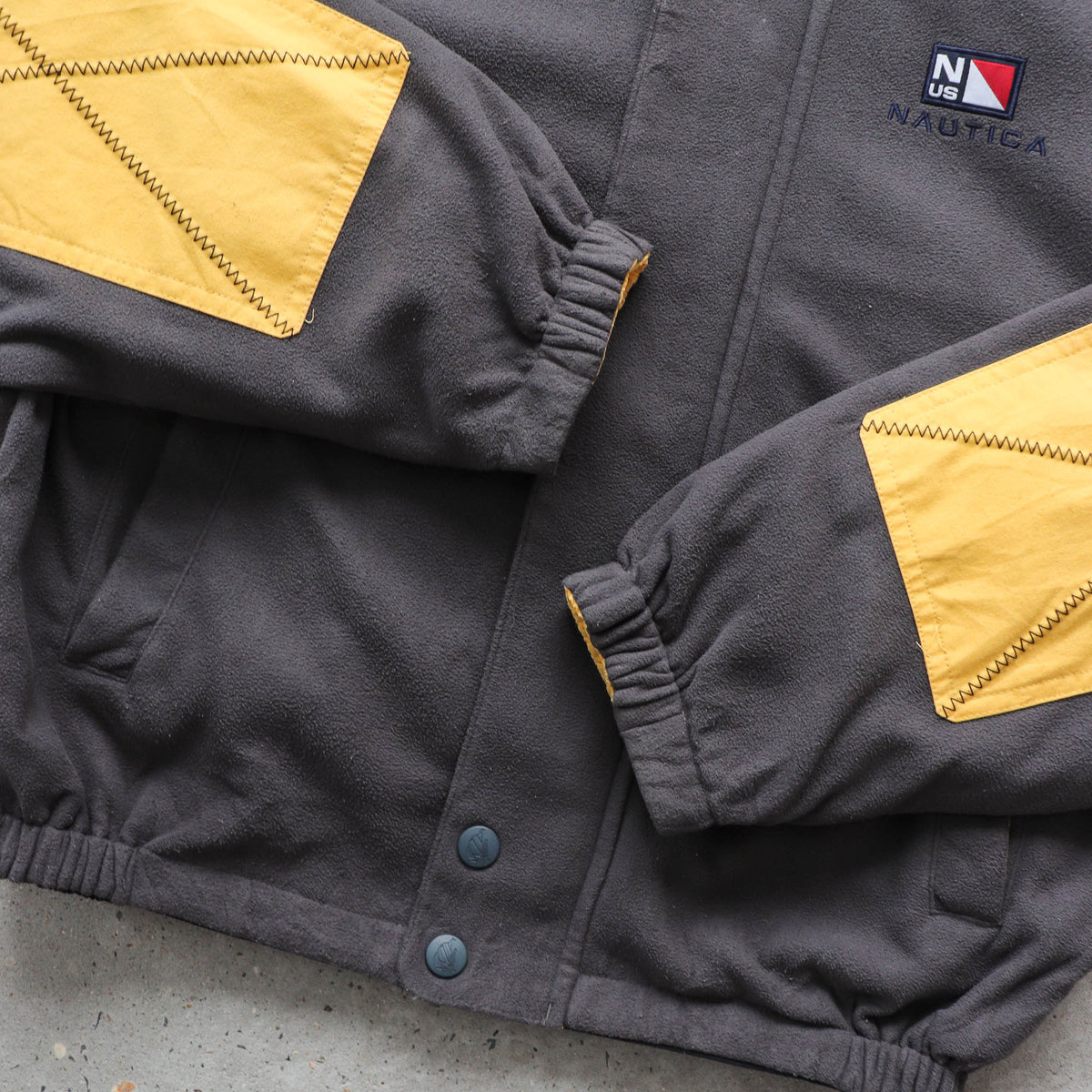Nautica Sailing Reversible Fleece Jacket – 90s (XL)