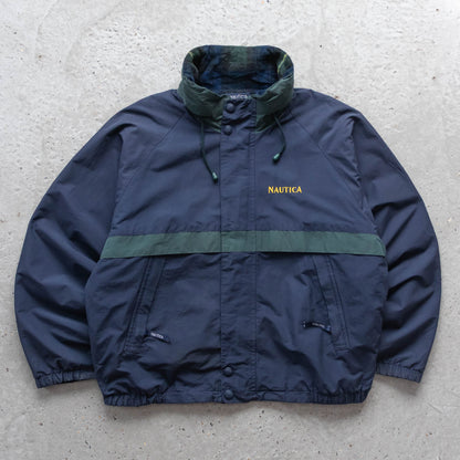 Nautica Reversible Plaid Fleece Jacket – 90s (XXL)