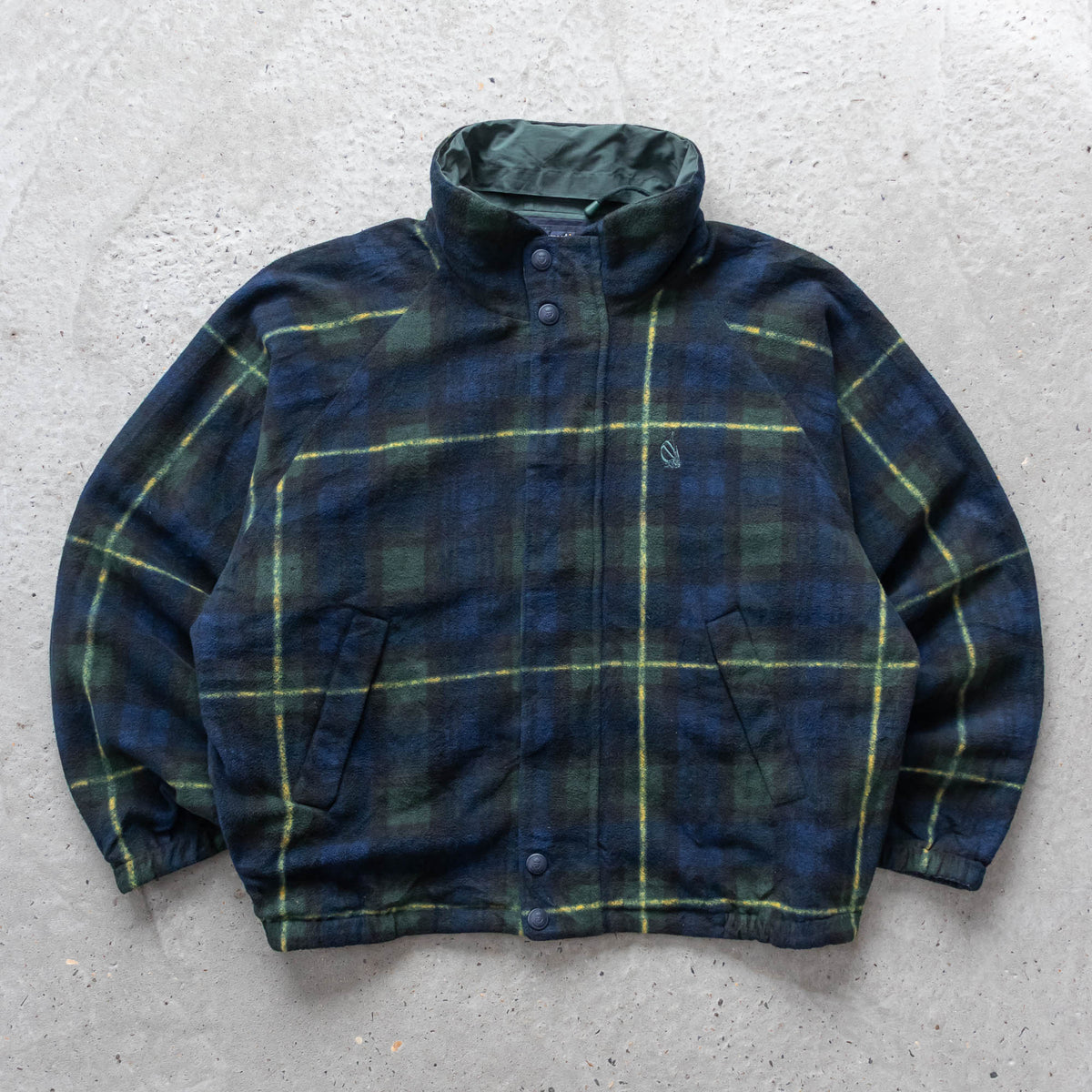 Nautica Reversible Plaid Fleece Jacket – 90s (XXL)