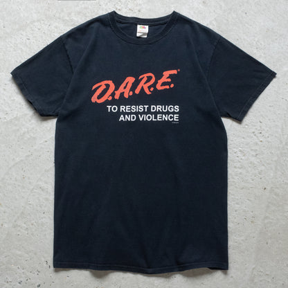 Vintage 90s DARE To Resist Drugs And Violence Tee - M